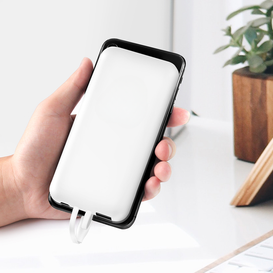 BATERIA DE EMERGENCIA POWER BANK 10000 SAFETY PROTECTION BLANCO - Energía de emergencia para tus dispositivos cuando más la necesitas