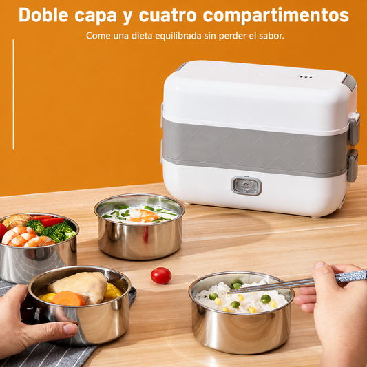 LONCHERA CALENTADORA — Comida de casa caliente en el trabajo o universidad sin microondas ni restaurante
