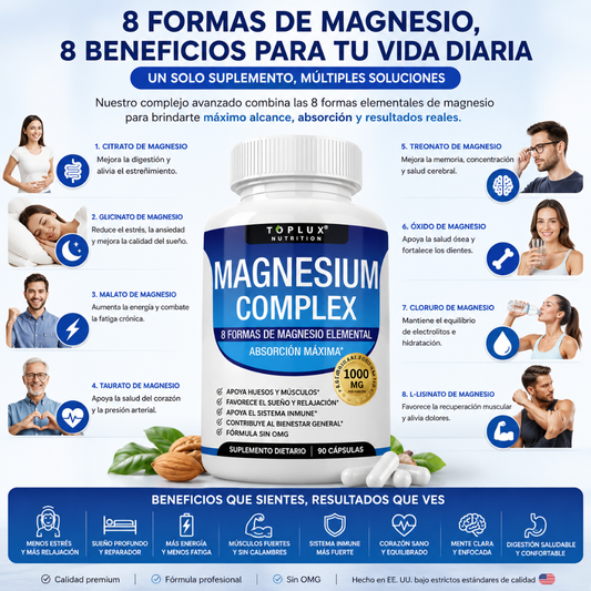 MAGNESIUM COMPLEX X 90 CÁPSULAS – Equilibrio mineral, bienestar diario y apoyo integral para tu rutina