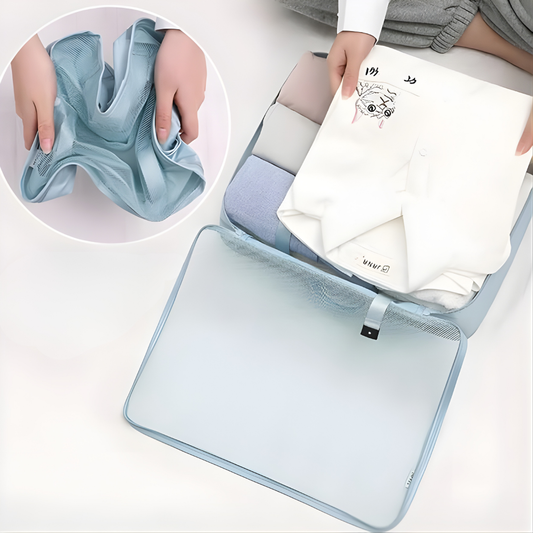 7 PIEZAS ORGANIZADOR DE VIAJE – Equipaje ordenado, espacio optimizado y viajes sin desorden