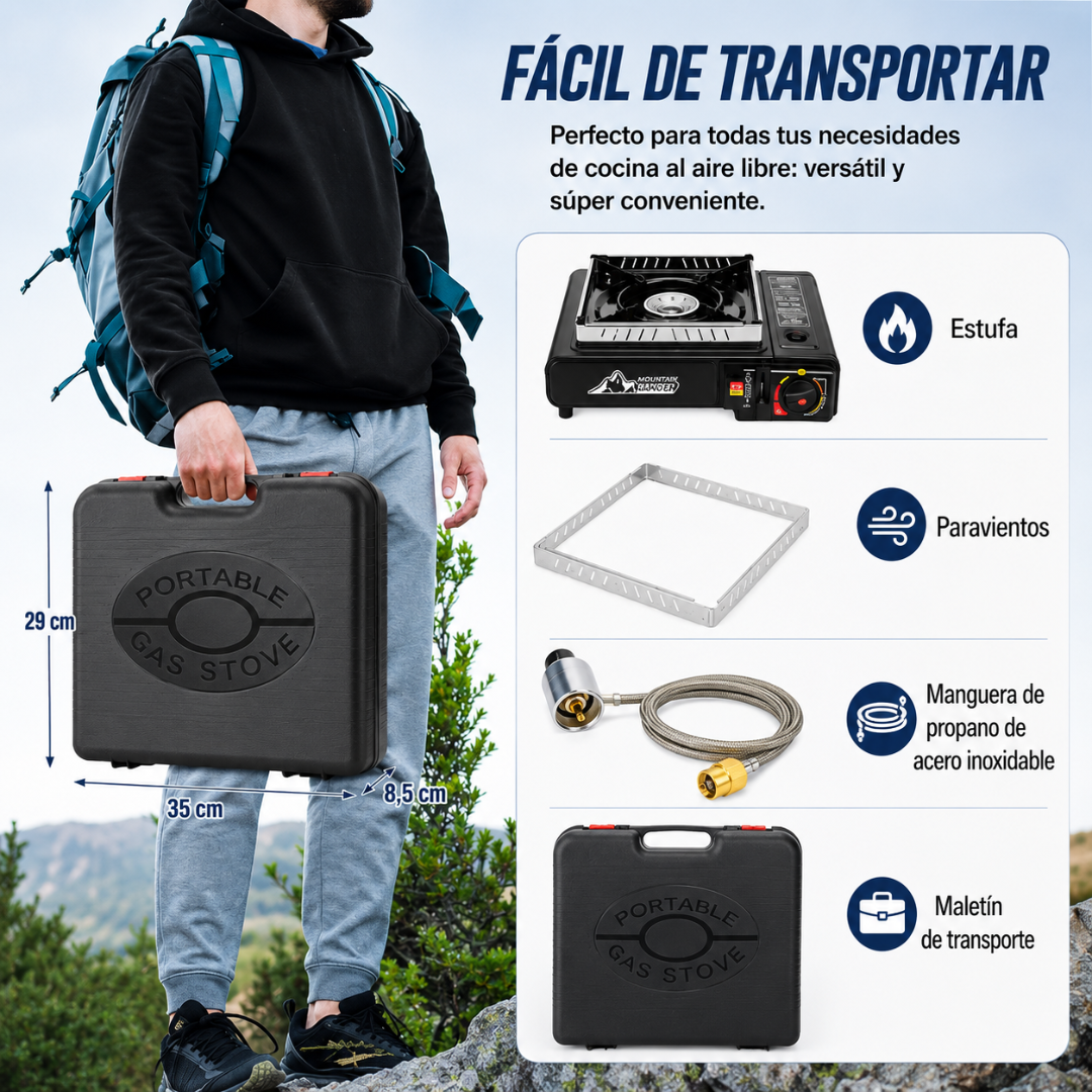 COCINA PORTÁTIL DE GAS – Cocina fácil en campamento
