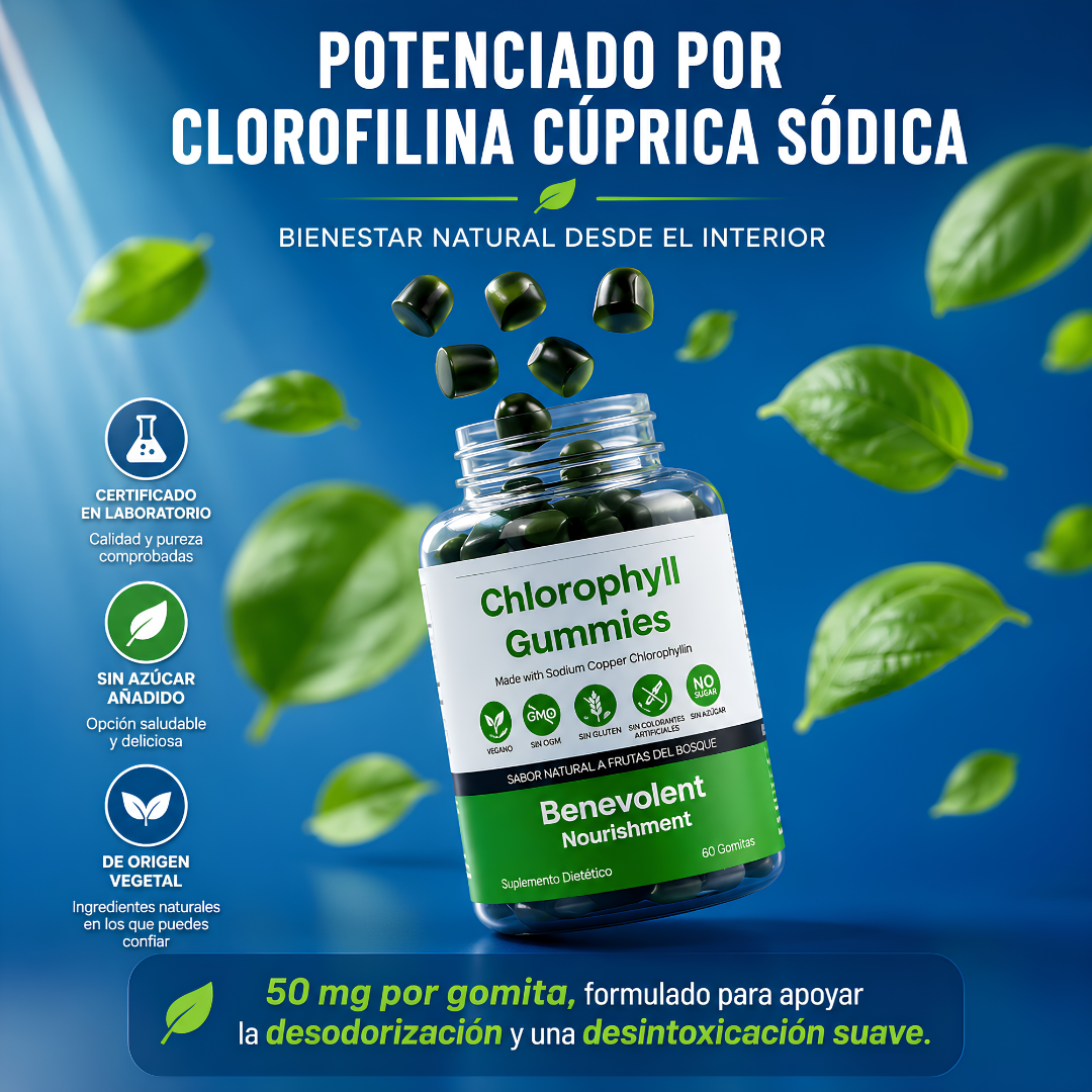 GOMITAS DE CLOROFILA - Digestión ligera y sabor rico