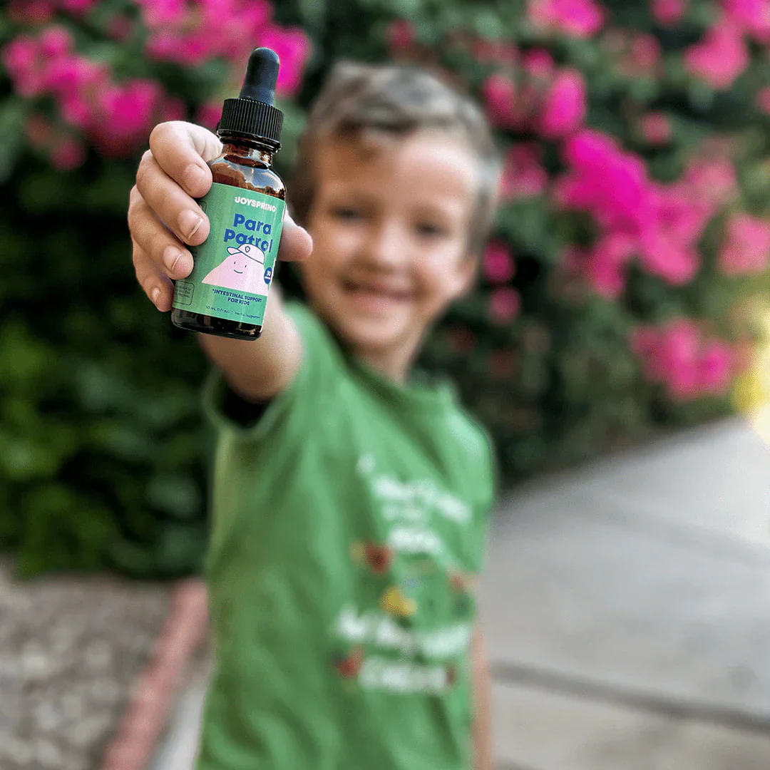 PARA PATROL — Apoyo digestivo antiparásitos para niños en sabor frambuesa