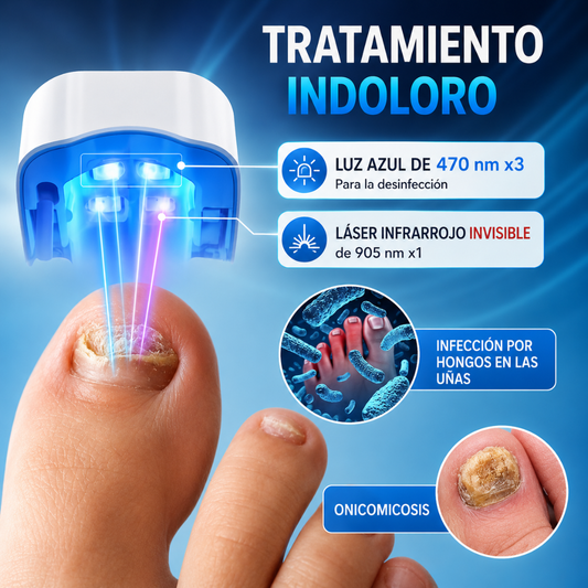 DISPOSITIVO LÁSER PARA HONGOS EN LAS UÑAS – Cuidado progresivo para tus uñas