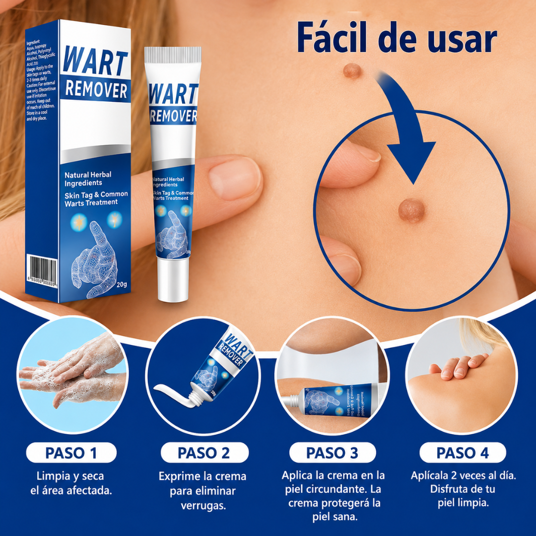 CREMA PARA ELIMINAR VERRUGAS – Cuidado localizado para imperfecciones