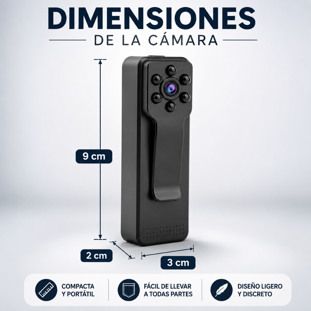 CÁMARA NR – Seguridad compacta con visión nocturna y monitoreo desde tu celular