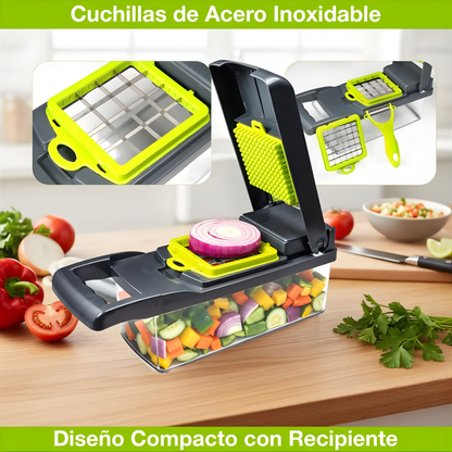 PICADOR MULTIFUNCIONAL 14 EN 1 – Cocina fácil, rápida y sin desorden