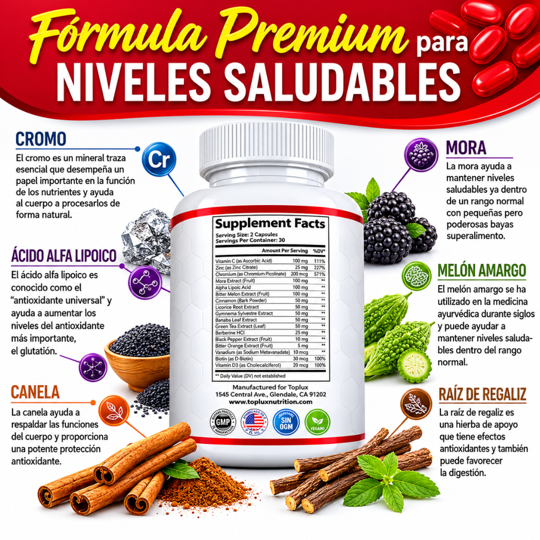 BLOOD SUGAR — Apoyo diario para energía más estable