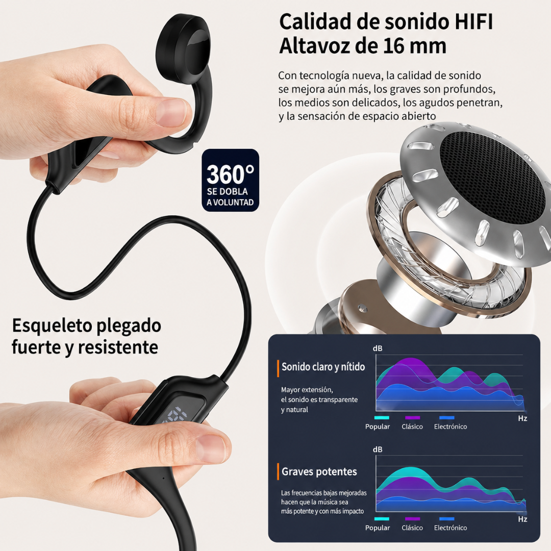 DIADEMA ÓSEA — Escucha tu música sin desconectarte del mundo