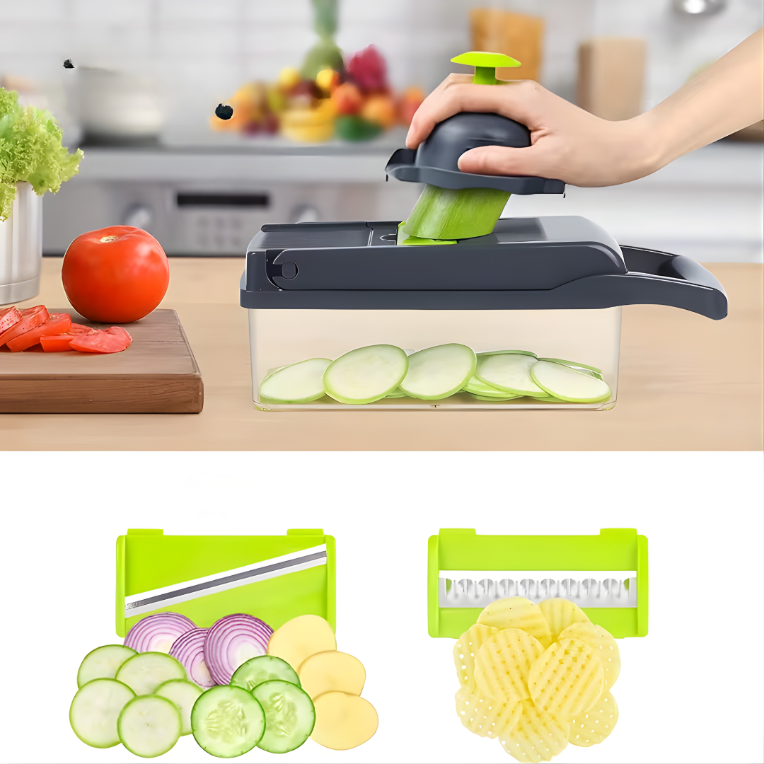 PICADOR MULTIFUNCIONAL 14 EN 1 – Cocina fácil, rápida y sin desorden