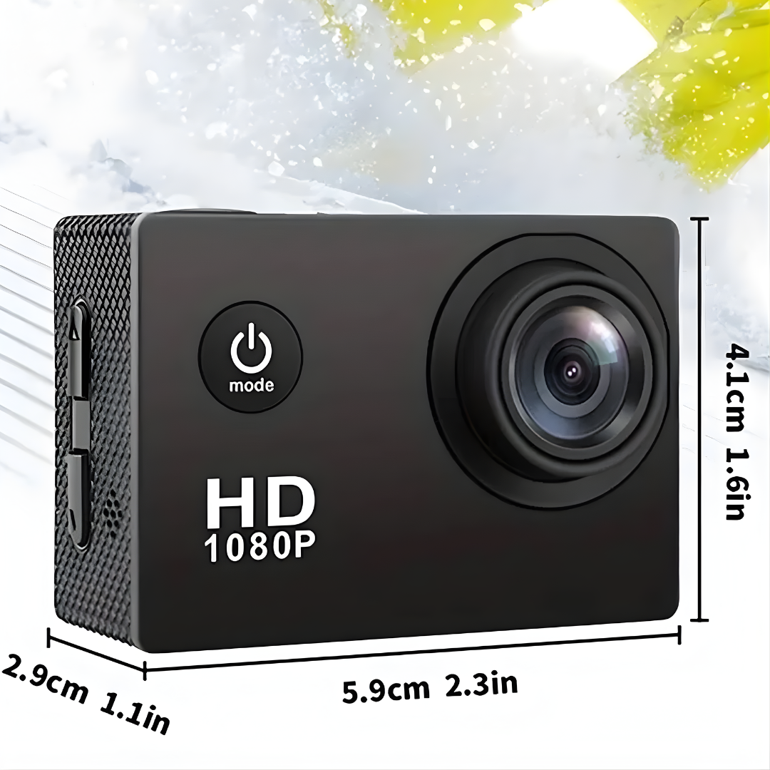 CÁMARA DEPORTIVA TIPO GO PRO SPORT 4K – Graba tus aventuras en alta definición, bajo el agua y en cualquier condición extrema