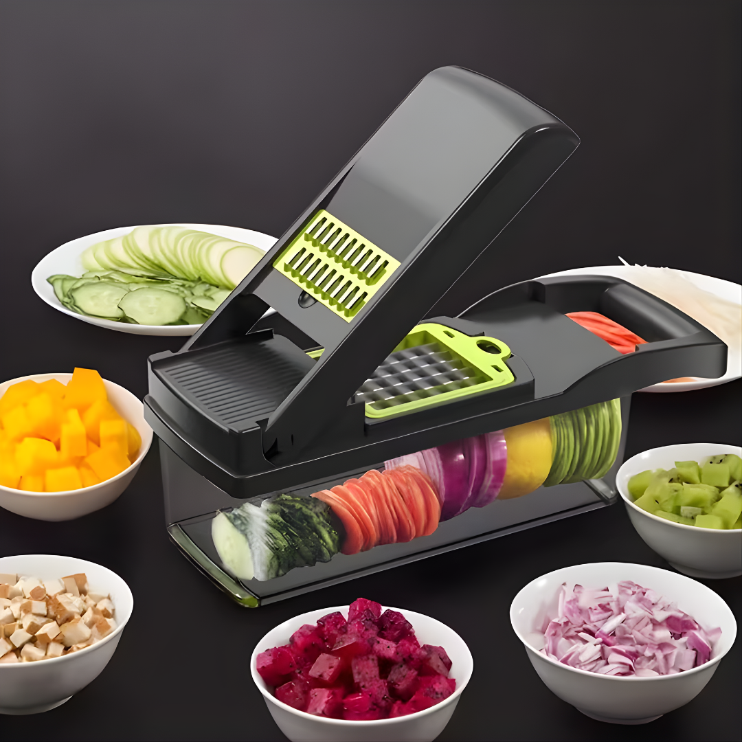 PICADOR Y CORTADOR MULTIFUNCIONAL – Cortes rápidos y cocina práctica