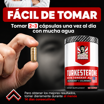 TURKESTERONE — Fuerza, masa y rendimiento desde un origen natural