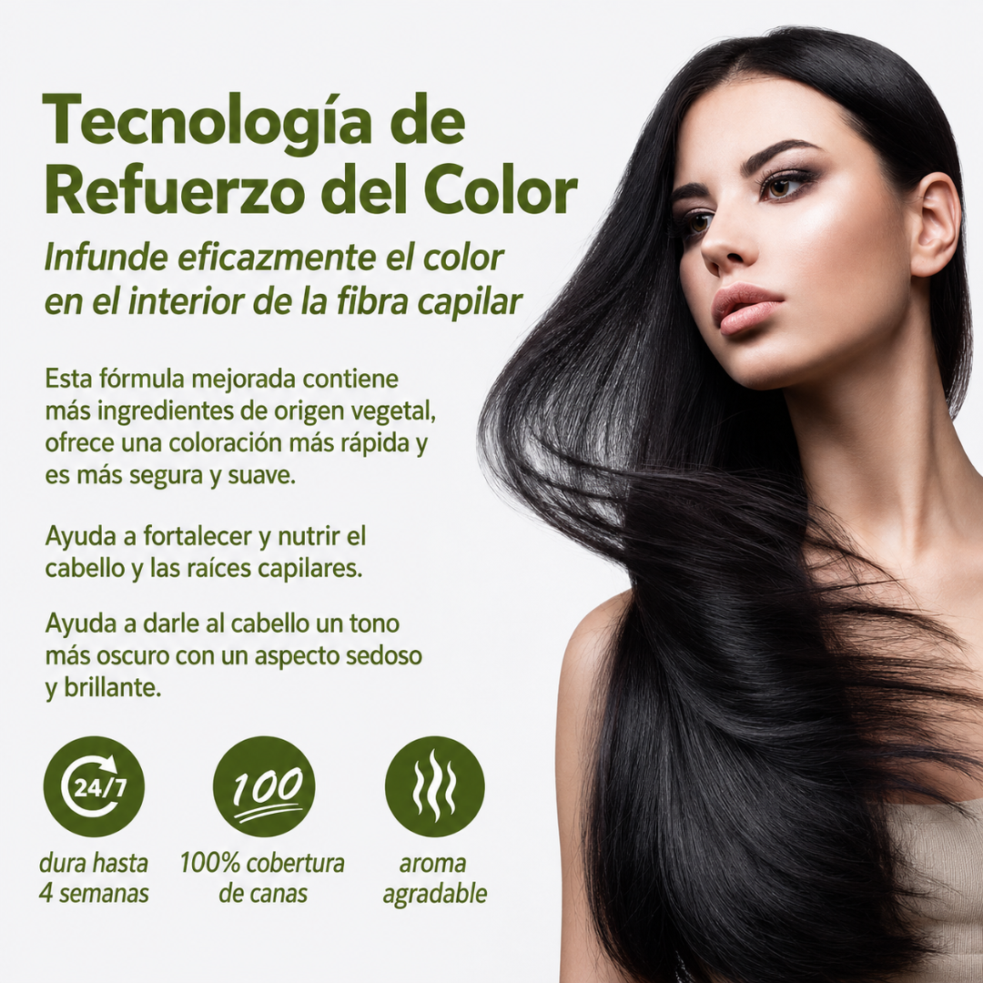 SHAMPOO CUBRE CANAS — Las canas desaparecen en el mismo lavado. Sin tinte, sin espera, sin compromiso.