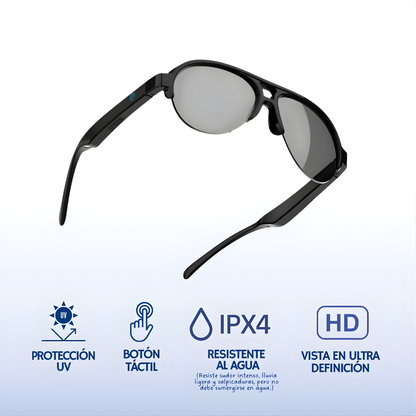 GAFAS AUDIO PRO – Estilo moderno, audio integrado y libertad total sin audífonos