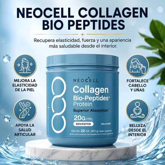 NEOCELL COLLAGEN BIO-PEPTIDES – Apoyo diario para piel, cabello, uñas  y articulaciones con absorción avanzada