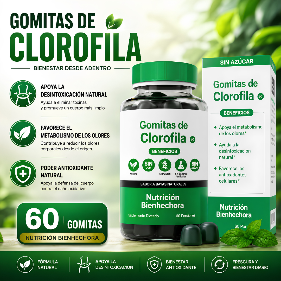 GOMITAS DE CLOROFILA - Digestión ligera y sabor rico