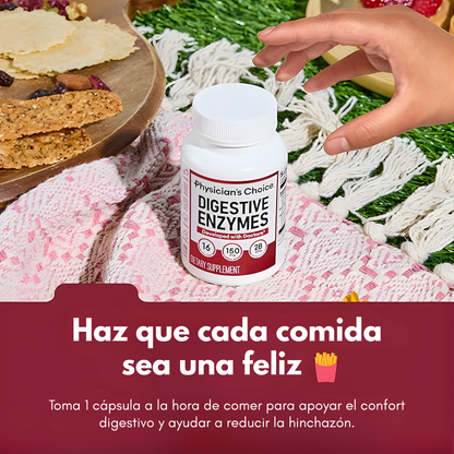 ENZIMAS DIGESTIVAS – Apoyo digestivo para menos pesadez, mejor evacuación y abdomen más ligero