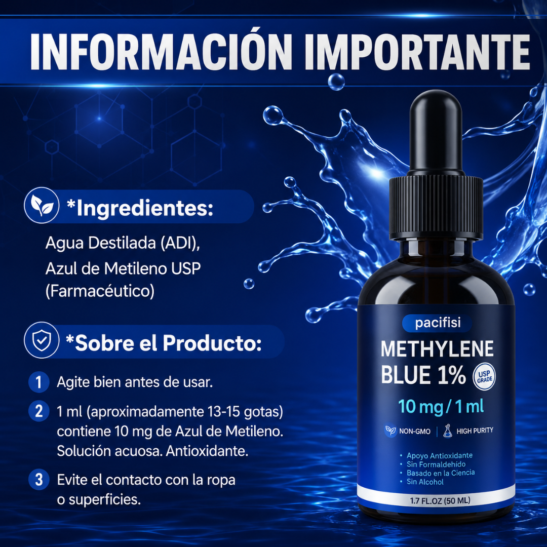 METHYLENE BLUE – Apoyo para memoria y enfoque