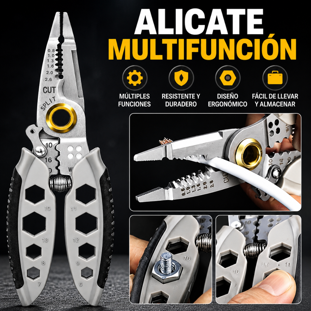 ALICATE MULTIFUNCIÓN – Corte preciso y seguro