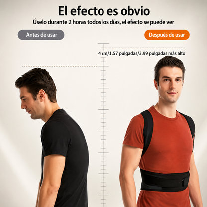 CORRECTOR POSTURAL AJUSTABLE – Mejora tu postura, soporte lumbar y comodidad diaria