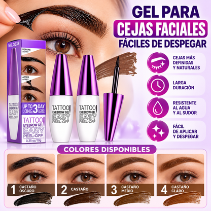 GEL PARA CEJAS FACIALES FÁCILES DE DESPEGAR – Cejas definidas por más tiempo