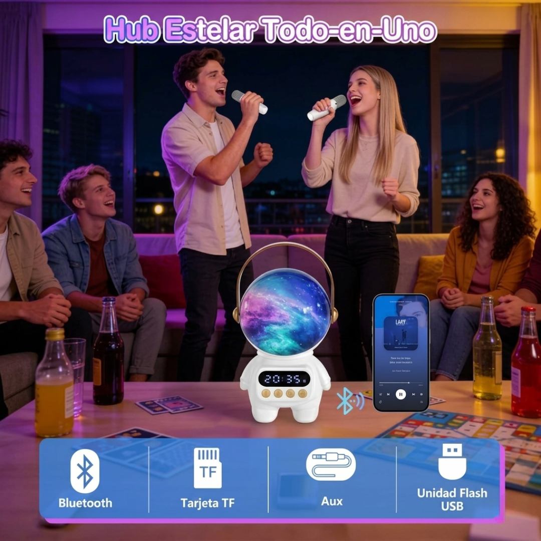 BOCINAS PARLANTE BLUETOOTH ASTRONAUTA - Convierte tu música en una experiencia de otro mundo