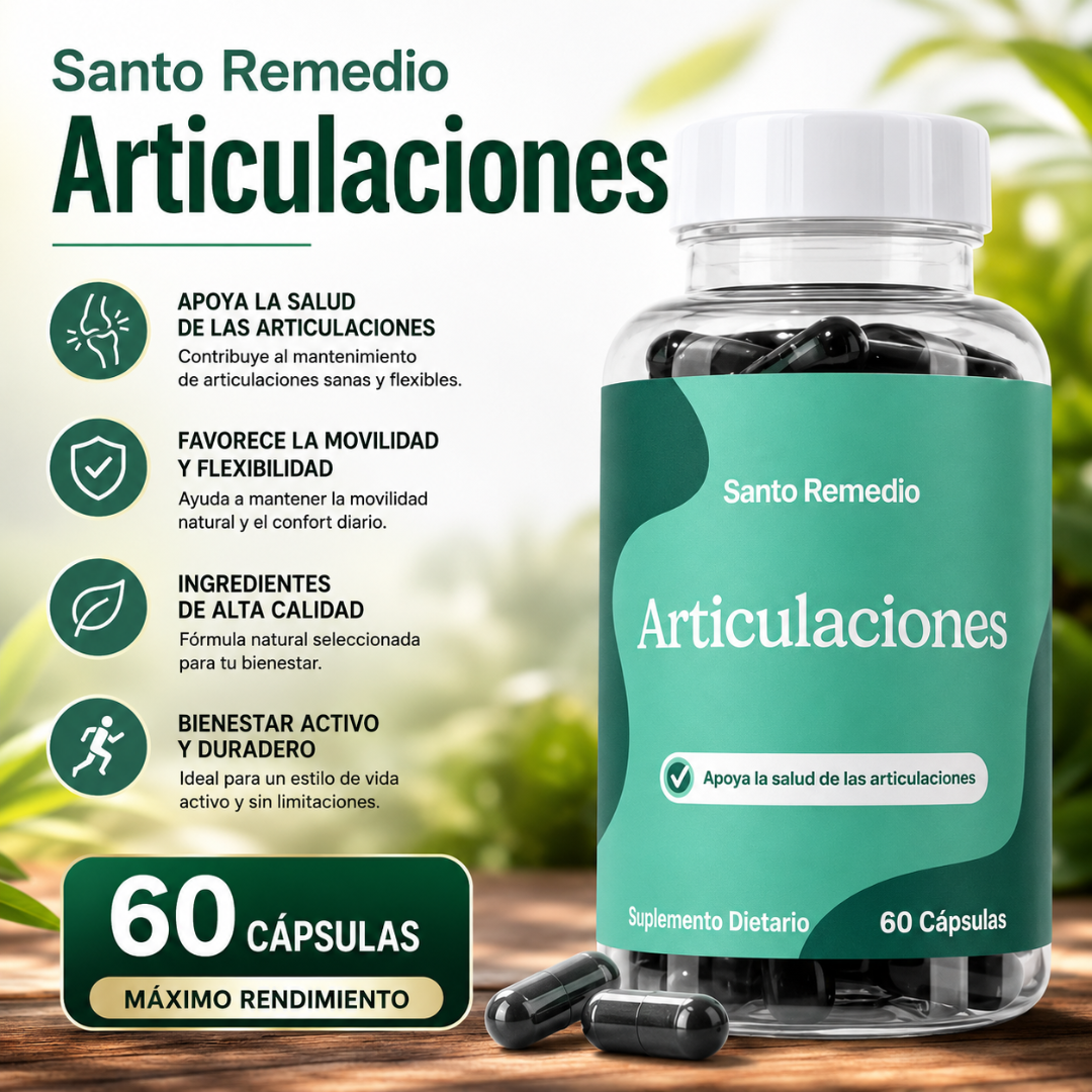 SANTO REMEDIO ARTICULACIONES - Apoyo diario para articulaciones