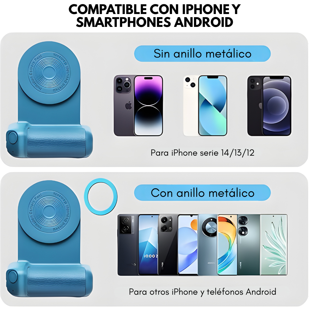 SOPORTE DE CÁMARA PROFESIONAL CON IMÁN MAGNETIC – Grabación estable, manos libres y contenido de nivel profesional en cualquier lugar