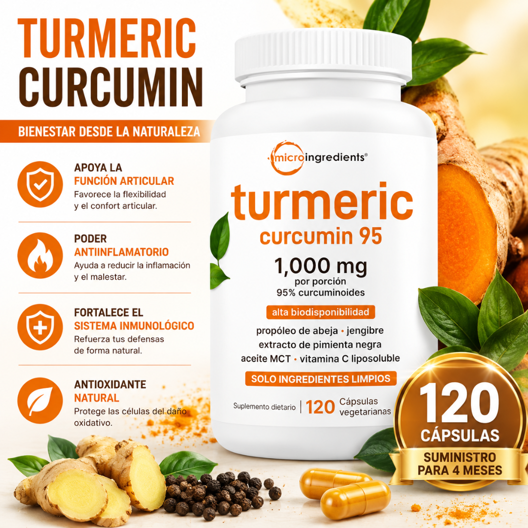 TURMERIC CURCUMIN – Apoyo antiinflamatorio y bienestar diario