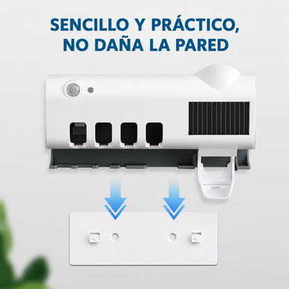 ESTERILIZADOR INTELIGENTE PARA CEPILLO DE DIENTES — El cepillo más limpio de tu baño