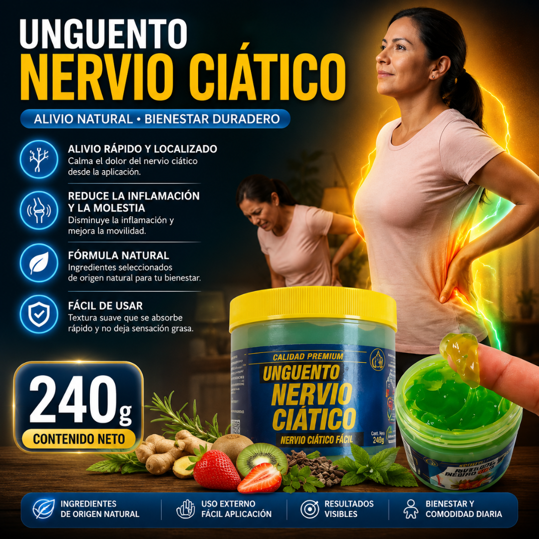UNGÜENTO NERVIO CIÁTICO - Alivio natural localizado