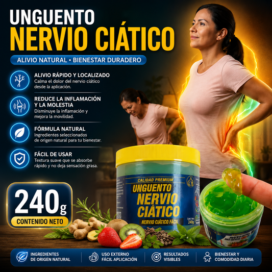 UNGÜENTO NERVIO CIÁTICO - Alivio natural localizado