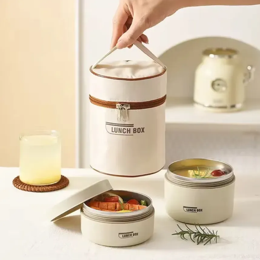 LUNCH BOX 2PCS — Tu comida llega exactamente como la dejaste: caliente, fría y sin derramar ni una gota