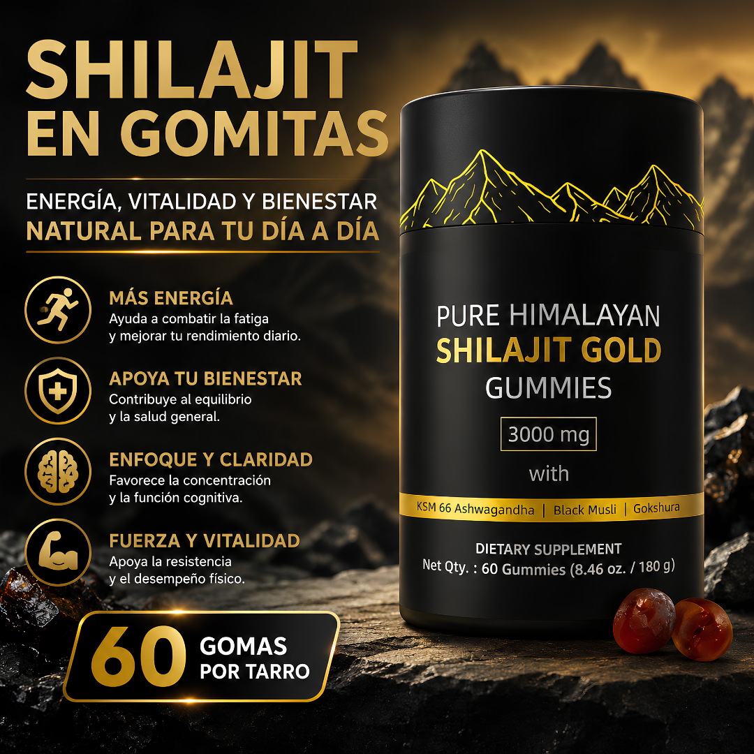 SHILAJIT EN GOMITAS – Energía y vitalidad diaria