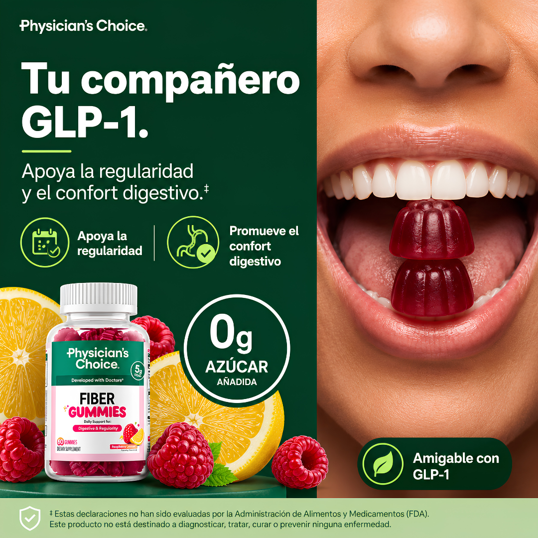 GOMITAS DE FIBRA - Apoyo digestivo para regularidad, menos antojos y abdomen más ligero