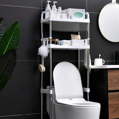 ESTANTE SOBRE INODORO – Organización inteligente, más espacio y baño siempre ordenado