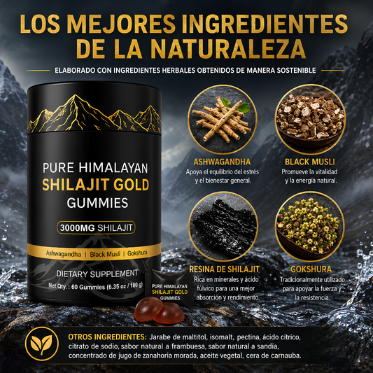 SHILAJIT EN GOMITAS – Energía y vitalidad diaria