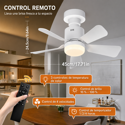 BOMBILLO VENTILADOR CON DISEÑO MODERNO 2 EN 1 – Iluminación ajustable, ventilación práctica y ahorro de energía en un solo producto