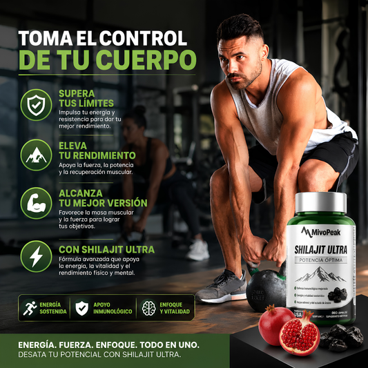 NivoPeak Shilajit Puro - El Potenciador natural de Testosterona N°1