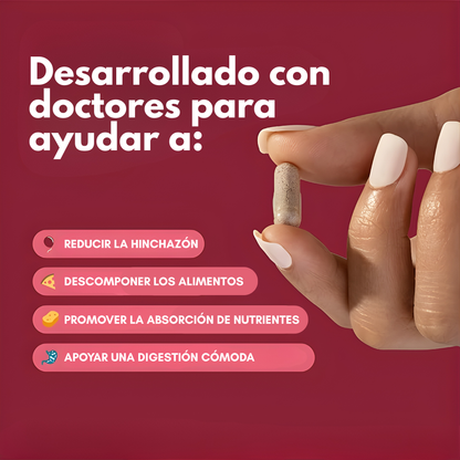 ENZIMAS DIGESTIVAS – Apoyo digestivo para menos pesadez, mejor evacuación y abdomen más ligero