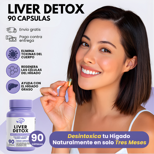 LIVER DETOX 90 CÁPSULAS (LIMPIADOR HEPÁTICO) – Apoyo hepático, equilibrio interno y bienestar digestivo