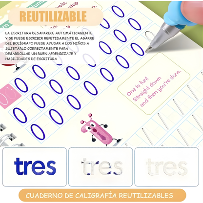 CUADERNO MÁGICO DE APRENDIZAJE – Escritura guiada, práctica divertida y progreso visible desde el primer trazo
