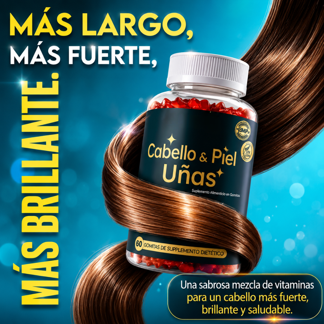 HAIR & SKIN NAILS GUMMIES – Apoyo capilar para cabello, piel y uñas más fuertes en tu rutina diaria