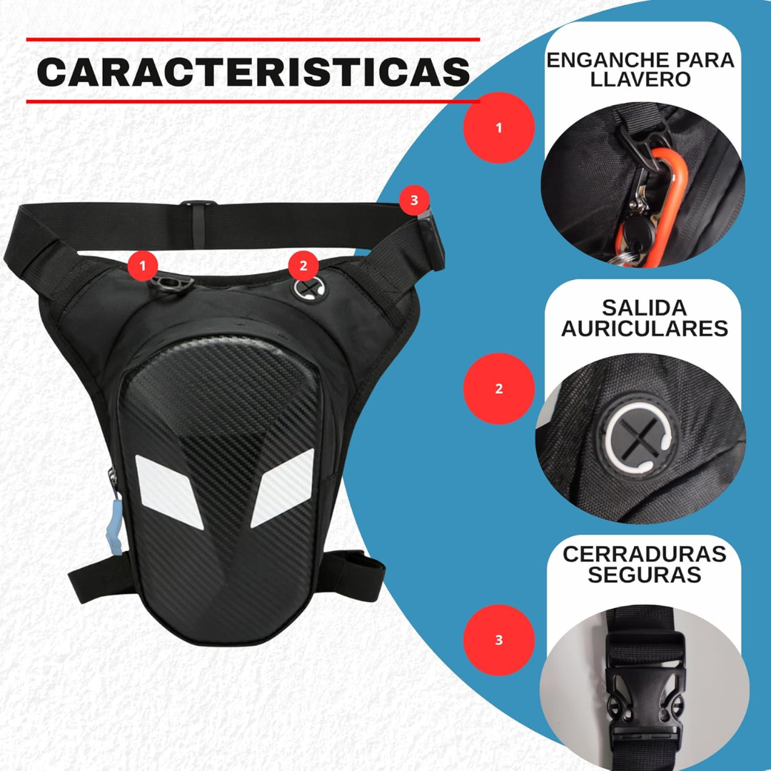 PIERNERAS FRENTE PASTA DURA CON OJOS BLANCOS — Diseño agresivo y espacio real para tu moto