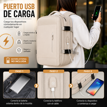 MOCHILA VIAJERA – Expansible para viaje