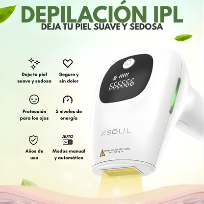 DEPILADORA LASER IPL (LUZ PULSADA INTENSA) – Piel suave y sin vello desde casa, sin dolor ni salones