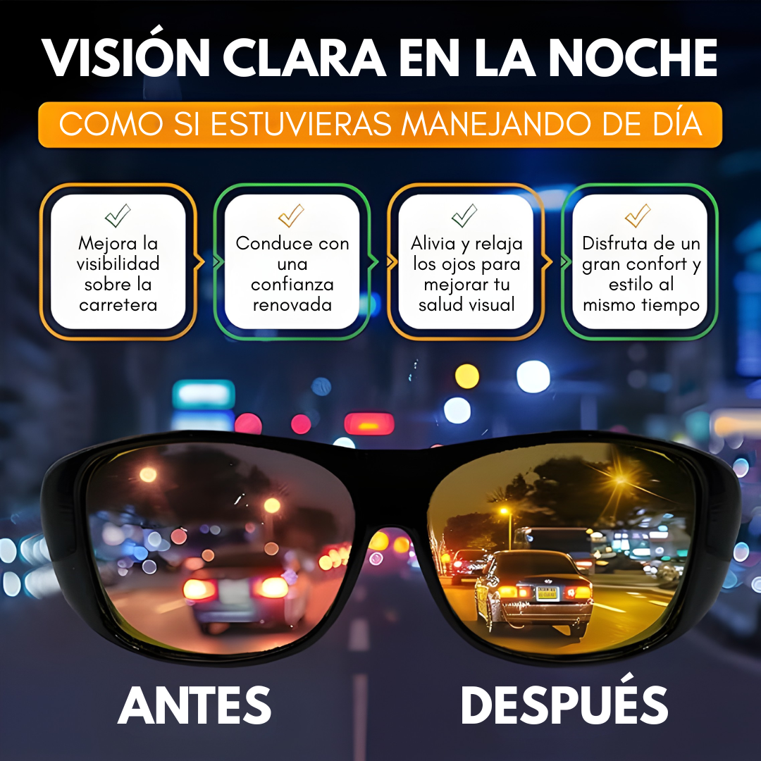 LENTES DE SOL – Visión clara de noche y máxima protección durante el día