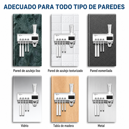 ESTERILIZADOR INTELIGENTE PARA CEPILLO DE DIENTES — El cepillo más limpio de tu baño