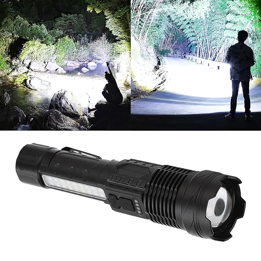 LINTERNA LED DE ALTA POTENCIA A76 – Iluminación intensa, alcance superior y seguridad en cualquier situación